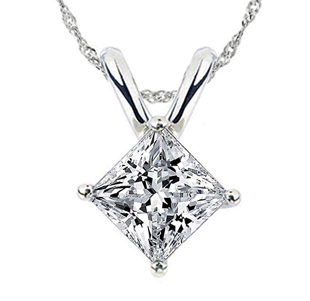 1054x1023 Facets Realistic Carat Princess Cut Simulated