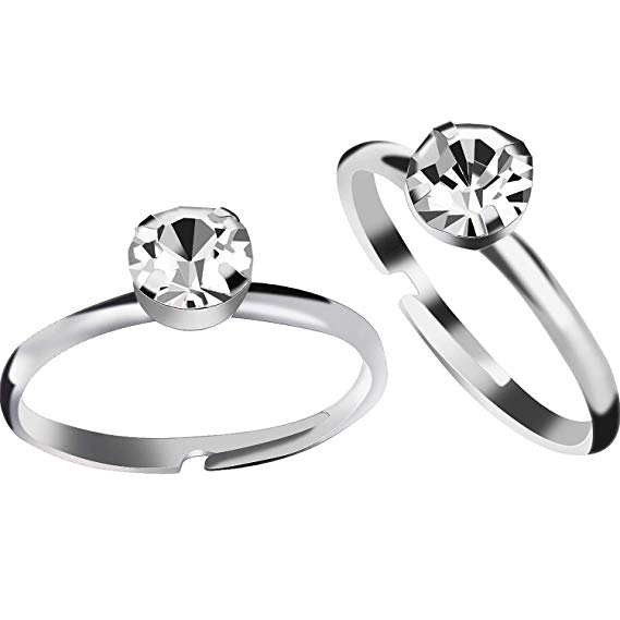 569x569 Aboat Pack Bridal Shower Rings Silver Diamond Rings