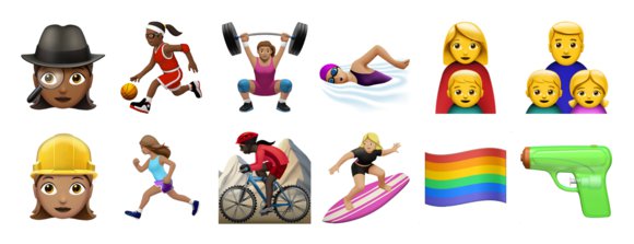 580x223 New Emoji Add Gender Parity And A More Realistic Drawing Style