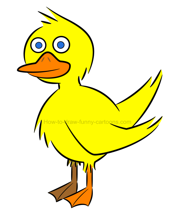 600x688 How To Draw An Illustration Of A Duck