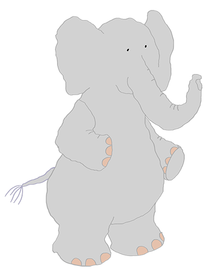 424x531 Elephant Clip Art