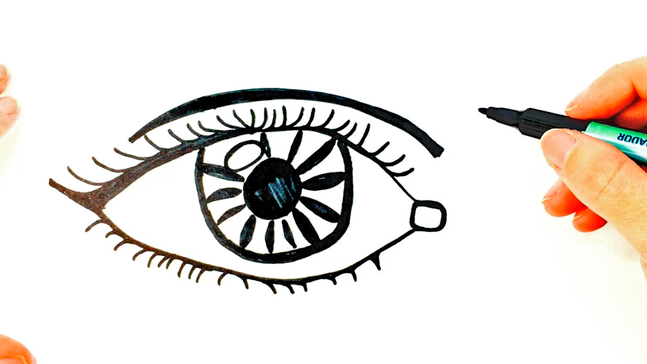 1280x720 how to draw a realistic eye realistic eye easy draw tutorial