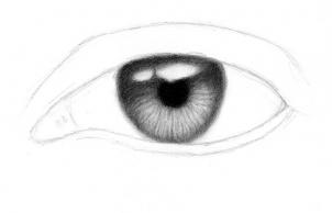302x194 How To Sketch An Eye, Step