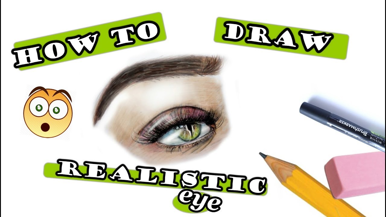 1280x720 How To Draw Realistic Eye With Color Pencils!