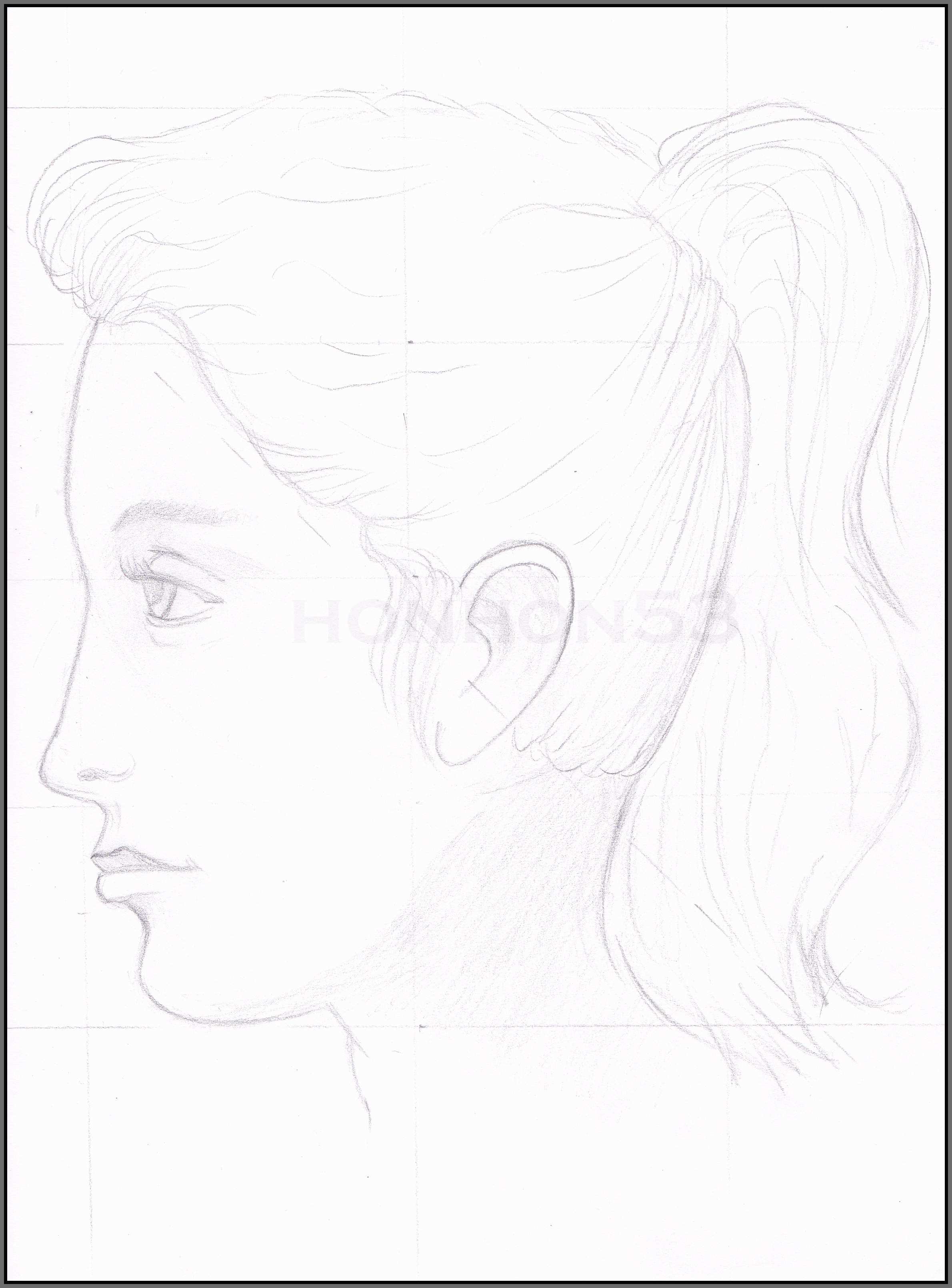 2380x3220 Semi Realism Sketch Elegant Semi Realistic Face Sketches