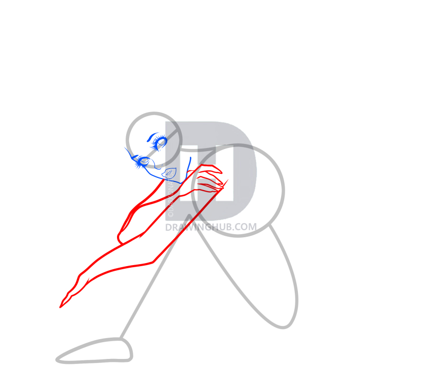 843x720 how to draw a fantasy fairy, fantasy fairy girl, step