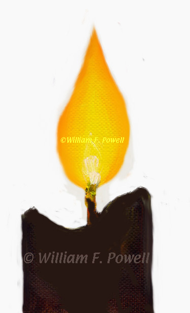 375x616 Free Painting Lesson How To Paint A Candle, Flame And Fire