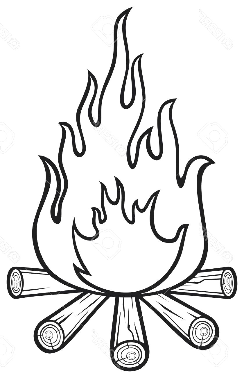 840x1300 Flame Clipart Black And White