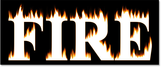 639x266 Flaming Hot Fire Text In Photoshop