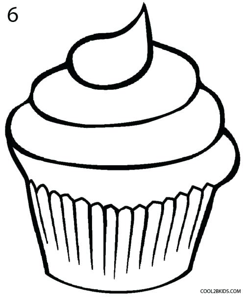 500x608 How To Draw A Realistic Cupcake
