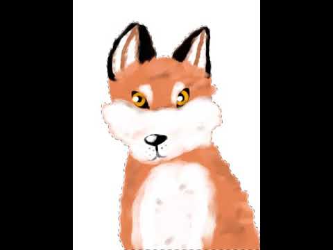 480x360 Cute,fluffy And Realistic Fox Speedpaint