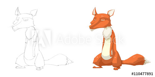 500x250 Creative Illustration And Innovative Art Animal Set Sketch Line