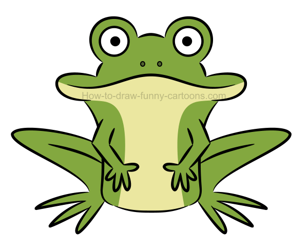 600x487 Realistic Frog Drawing