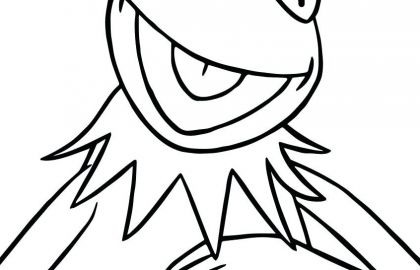 420x270 Free Kermit The Frog Coloring Pages New Realistic Frog Outline