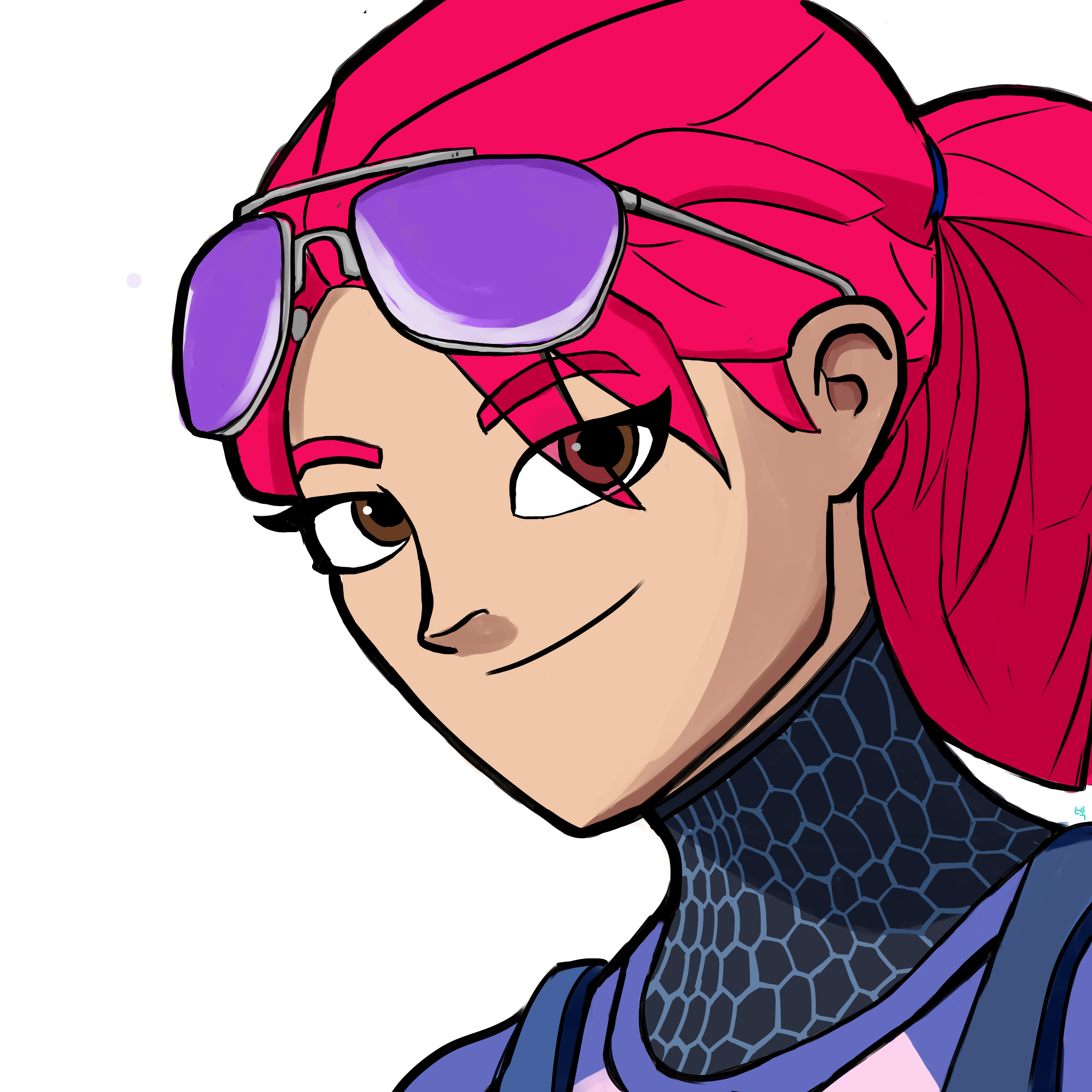 2362x2362 simple drawing brite bomber cutest girl fortnitebr