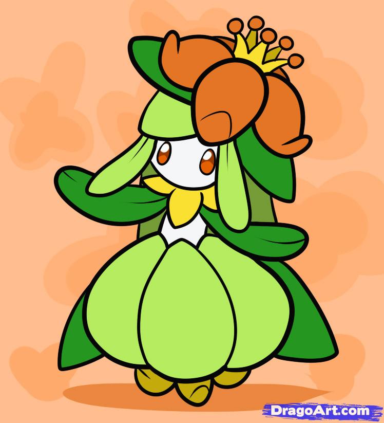 748x823 How To Draw Lilligant, Lilligant, Step
