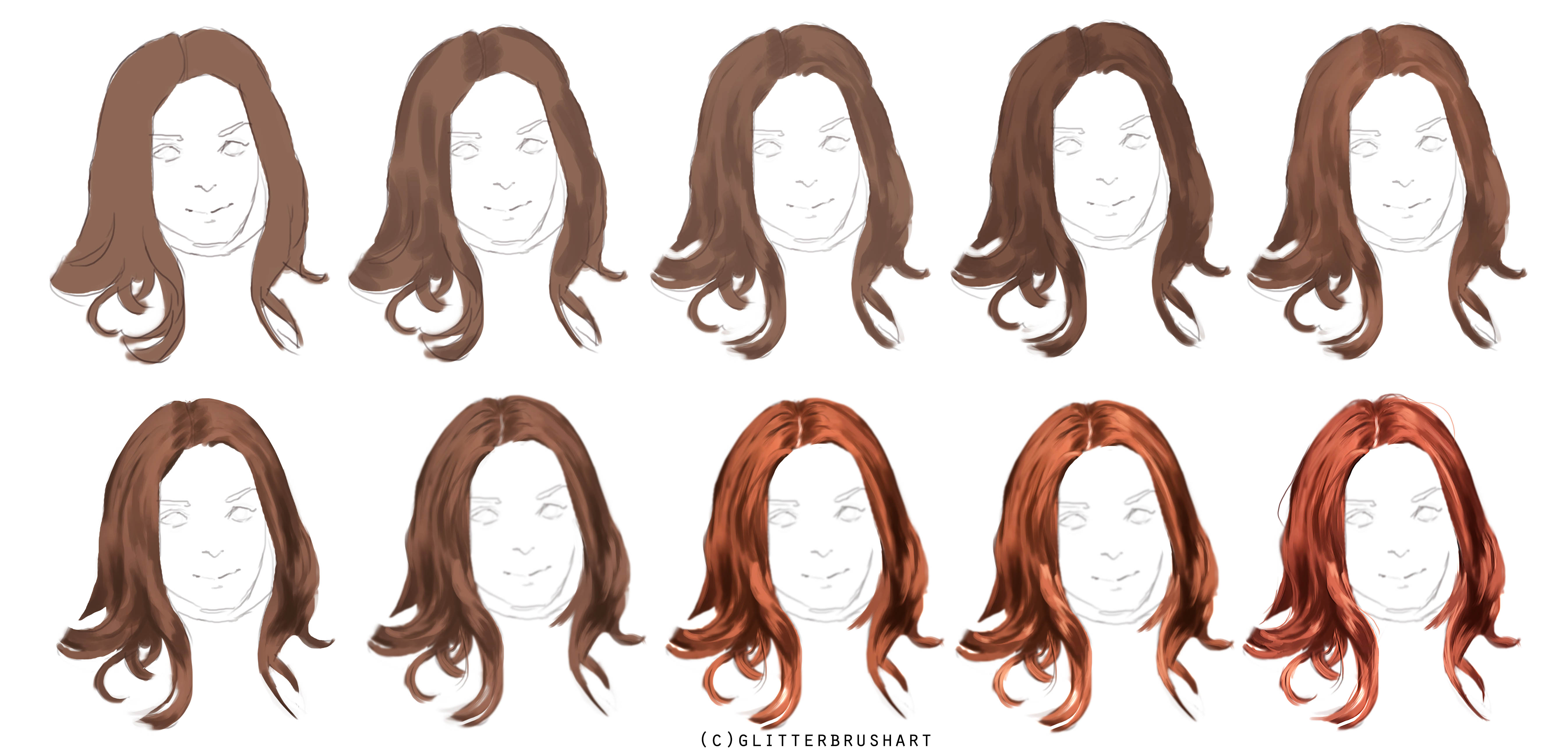5385x2588 Realistic Hair Steps