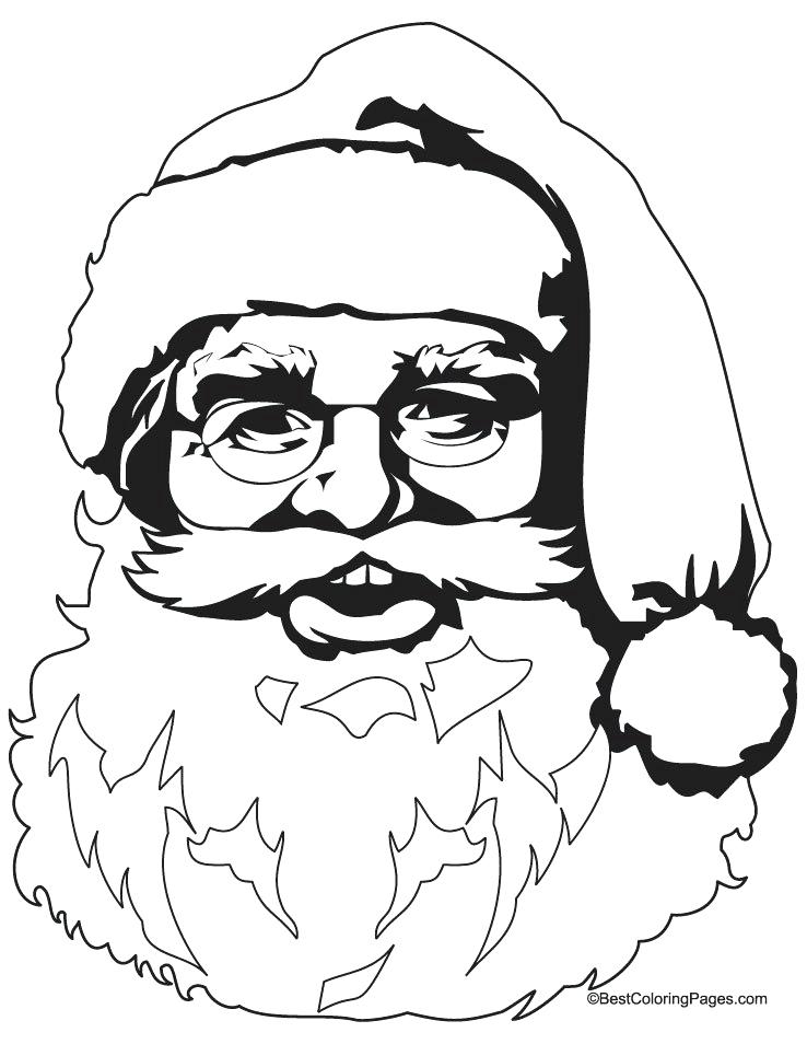 738x954 Drawing Of Santa Claus Face Drawing Vector Funky Comic Cartoon