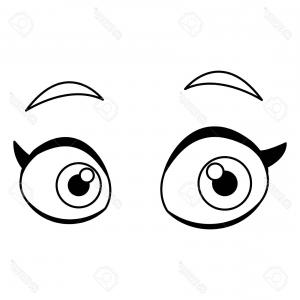 300x300 Photostock Vector Woman Eyes Cartoon Icon Vector Illustration