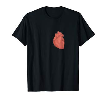 342x320 Realistic Anatomically Correct Heart T Shirt Clothing
