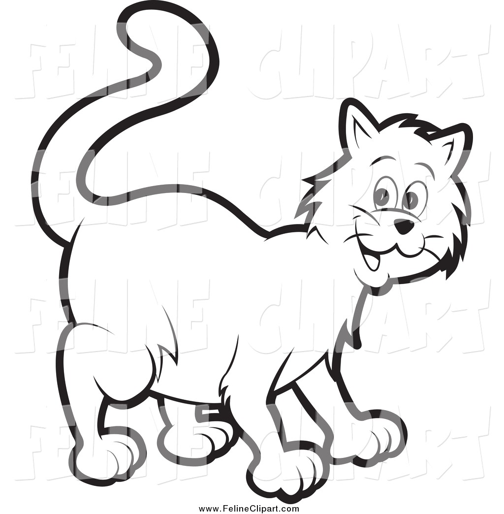 1024x1044 Realistic Coloring Pages Of Cats Cat And Kitten Clipart Black