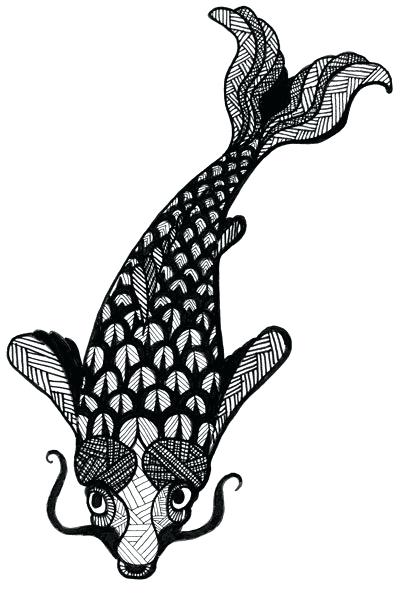 400x594 koi fish drawing fish koi fish drawing tutorial