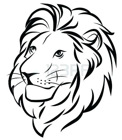 391x450 Lion Drawing Tiger White Black Horse Cartoon Hand Wildlife Baby