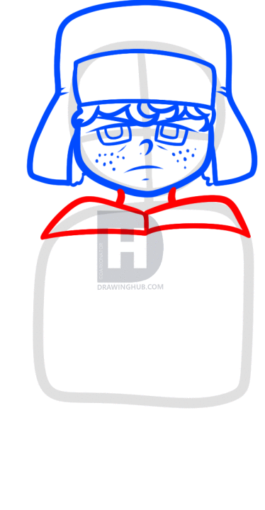 374x720 How To Draw Realistic Kyle, Step