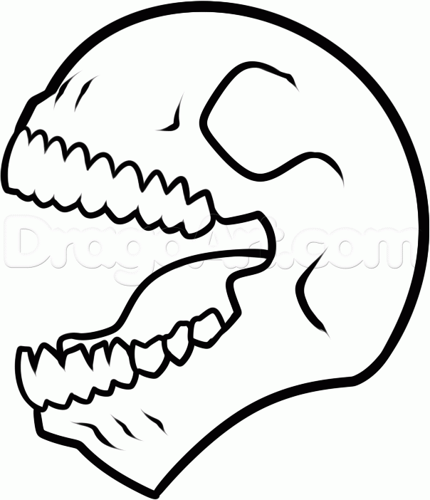 604x702 Step How To Draw Realistic Pac Man