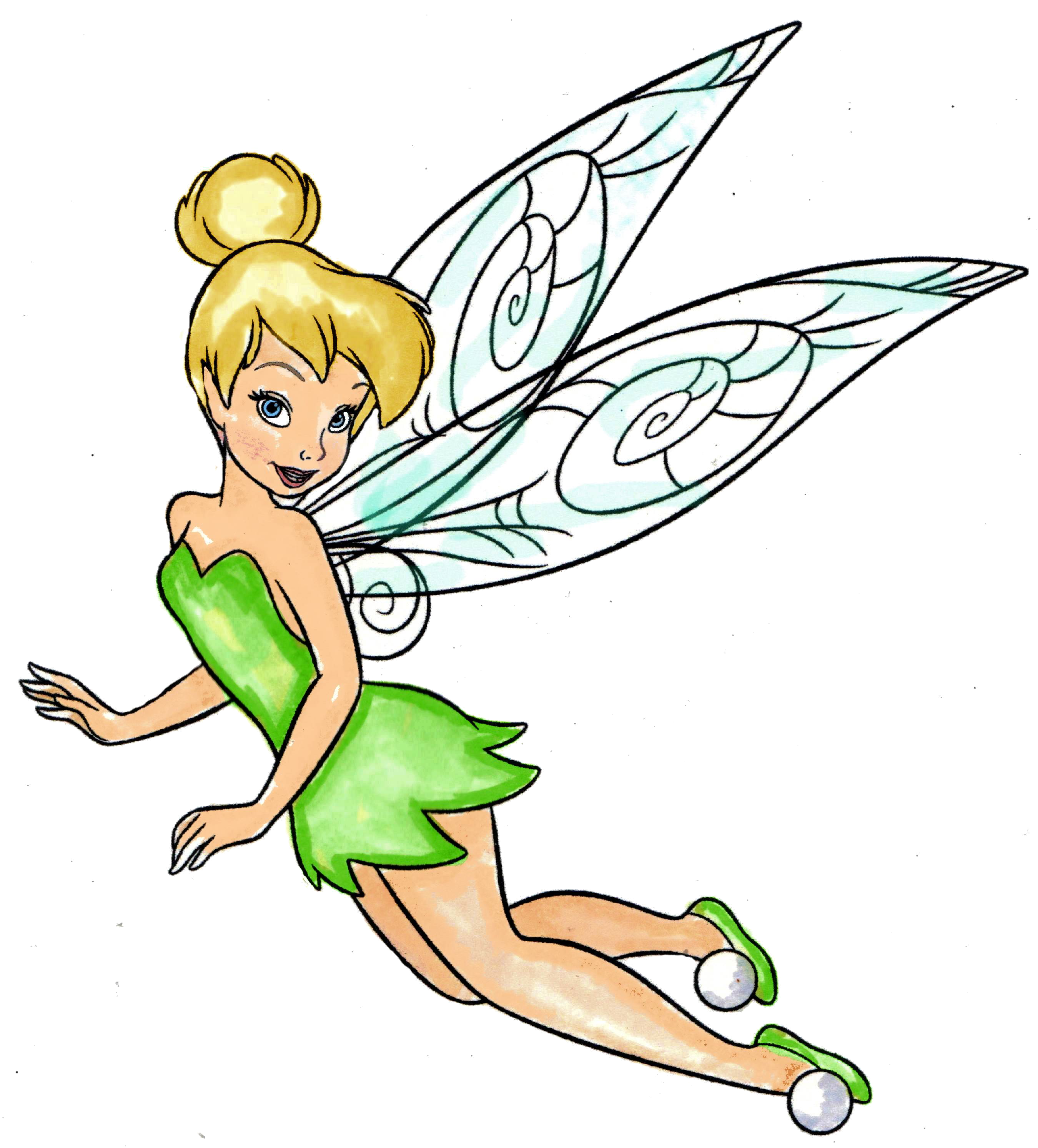 2700x2986 Collection Of Free Tinkerbell Drawing Realistic Download On Ui Ex