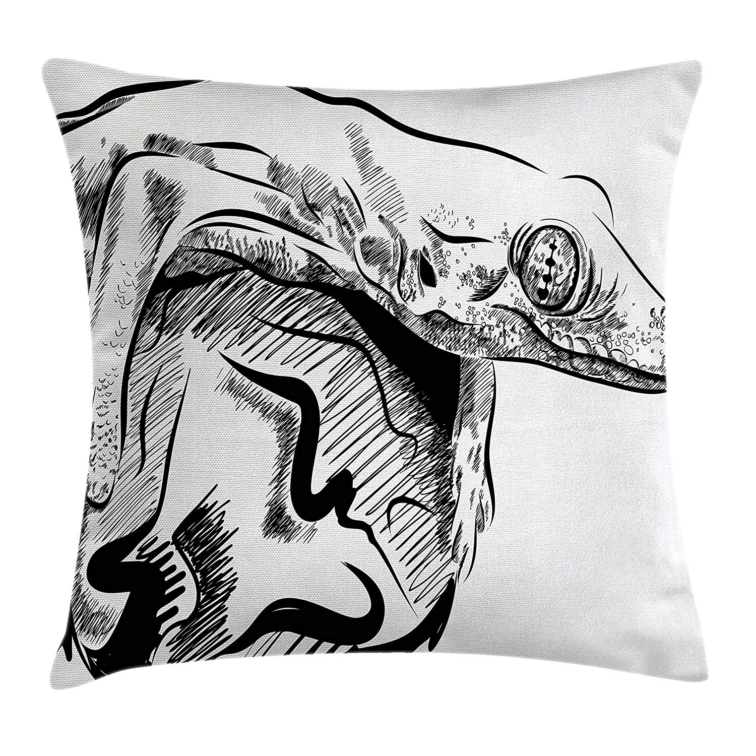 1500x1500 Ambesonne Animal Throw Pillow Cushion Cover, Realistic