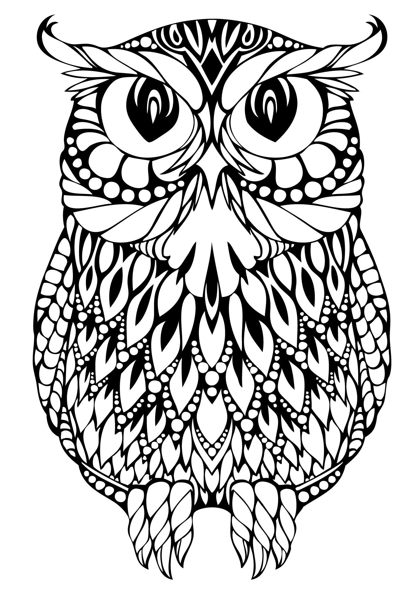1413x2000 owl coloring pages adult coloring pages coloring paper crafts