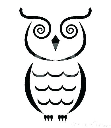 390x450 How To Draw A Owl Easy