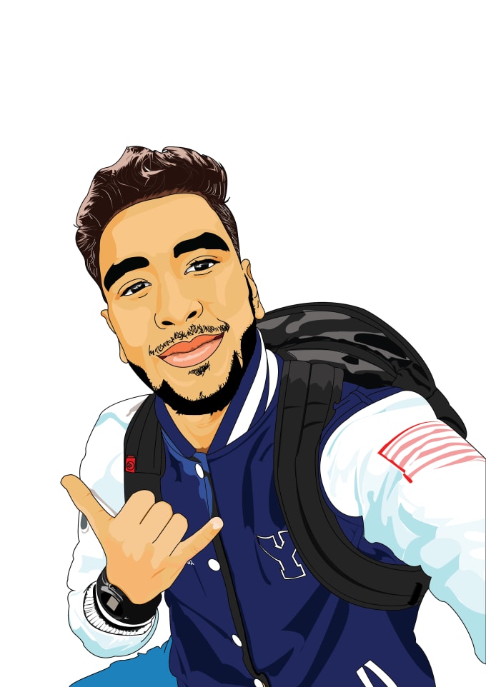 680x962 Draw Realistic Vector Portrait And Cartoon From Photo