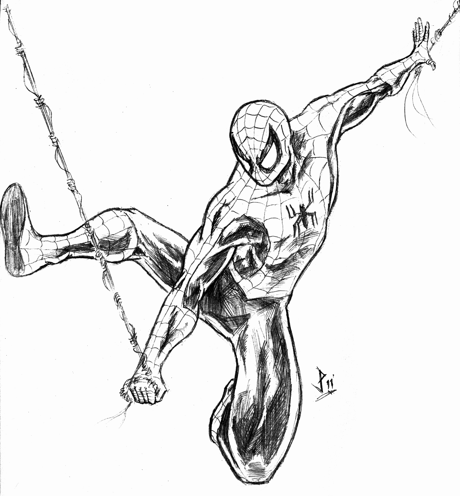 1485x1600 Spider Man Sketch Best Of Spiderman Drawing Pencil Sketch Colorful
