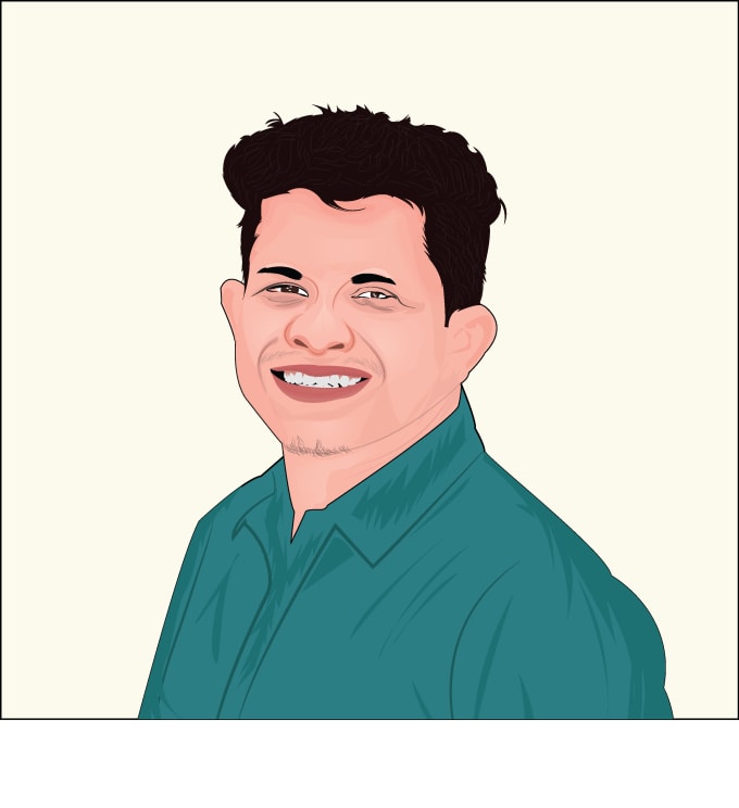 680x744 Art Realistic Vector Portrait From Picture