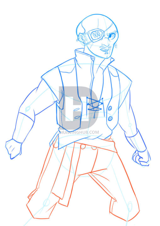 509x720 How To Draw Pirates, Step