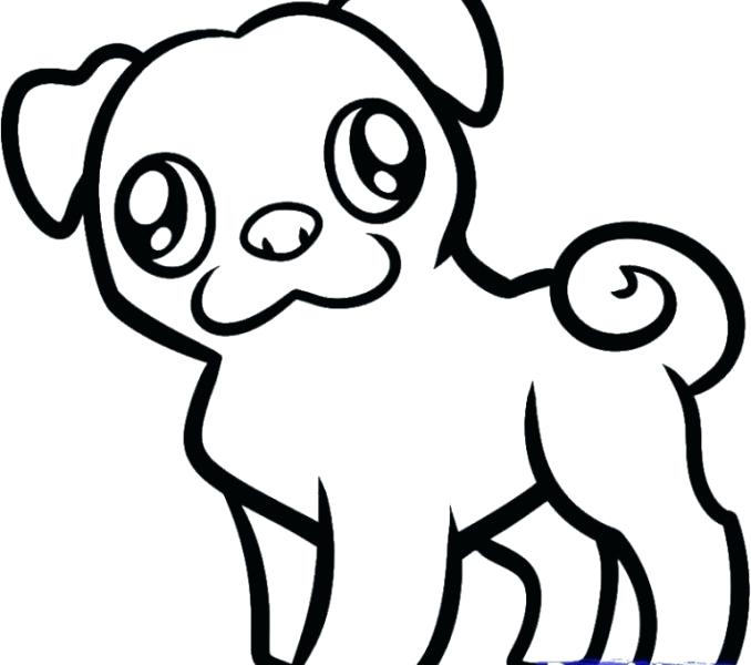 678x600 Puppy Drawing Puppy Drawing Easy Drawing Cartoon Of Puppy