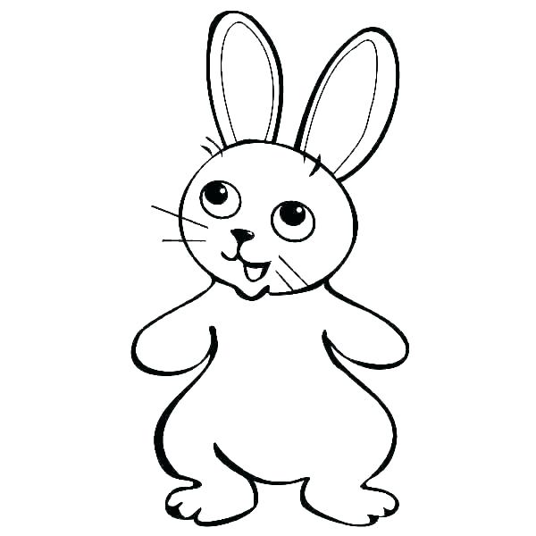 600x600 Coloring Pages Bunny Realistic Bunny Coloring Pages Rabbit