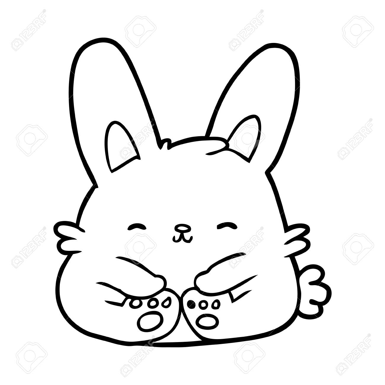 1300x1300 Huge Collection Of 'line Drawing Bunny Rabbit' Download More Than