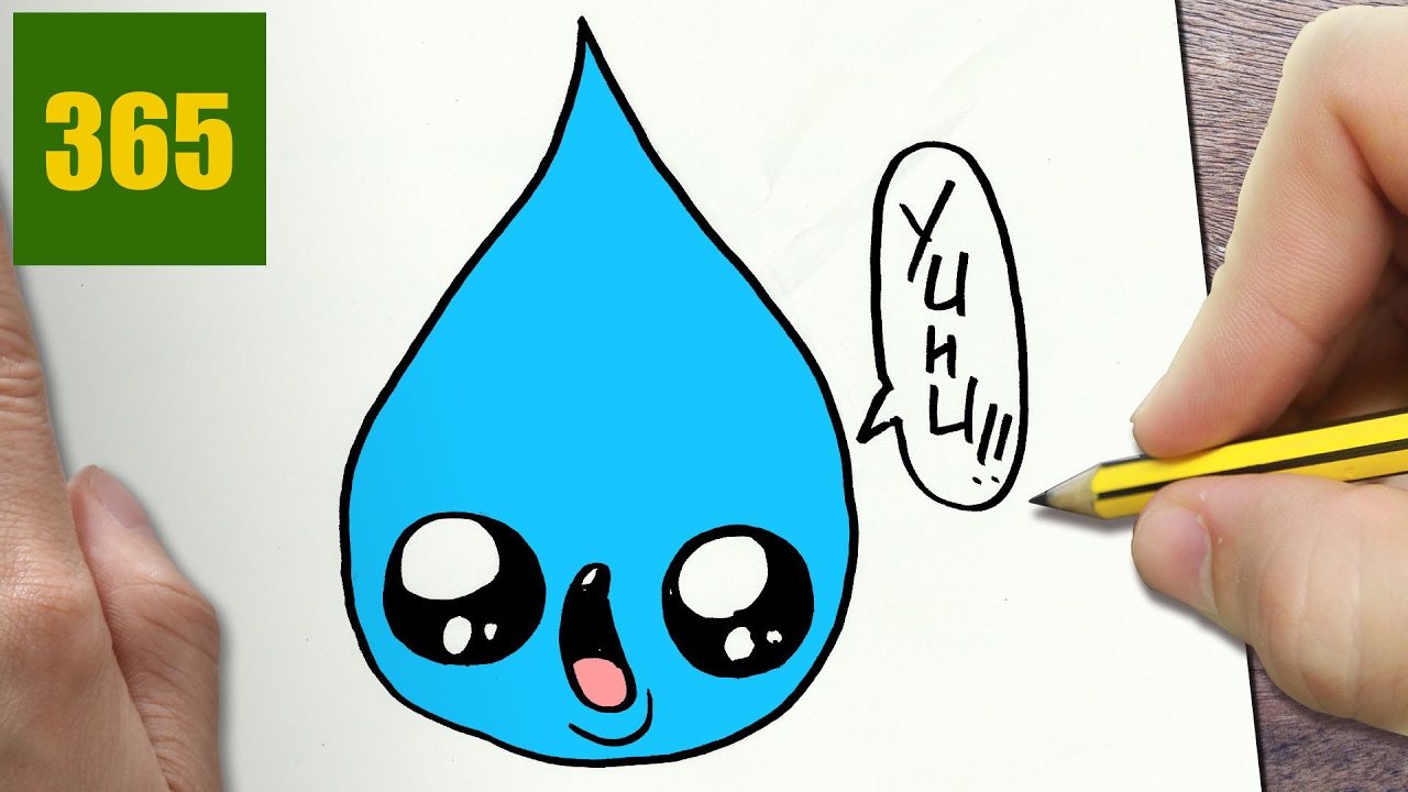 1280x720 How To Draw A Drop Cute, Easy Step