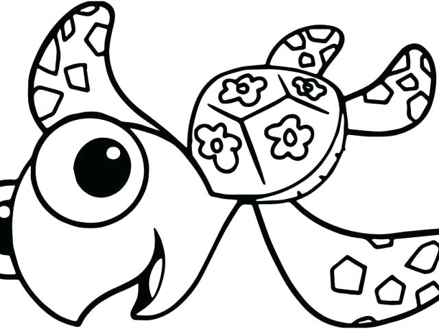 640x480 Realistic Sea Turtle Coloring Pages