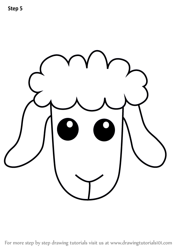 Realistic Sheep Drawing | Free download on ClipArtMag