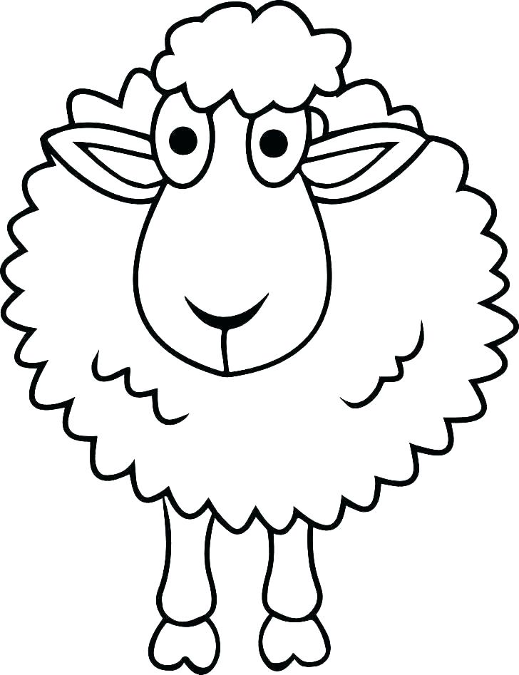 728x947 Coloring Pages Of Sheep