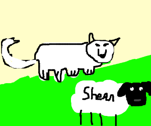 300x250 Draw A Cartoon Wolf Chasing A Realistic Sheep