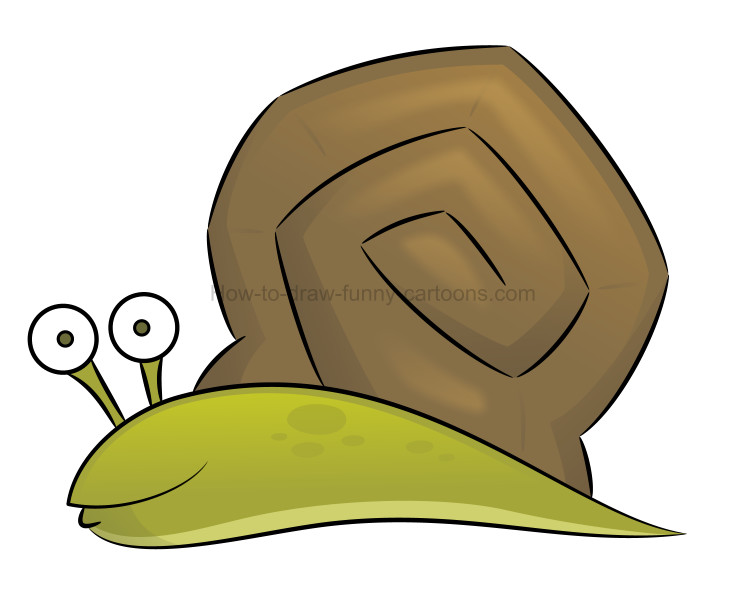 746x590 How To Create A Snail Drawing