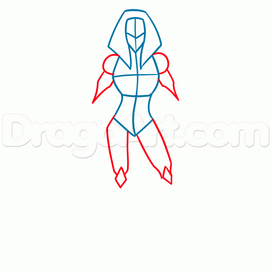 864x864 Draw Ra, The Egyptian Sun God, Step