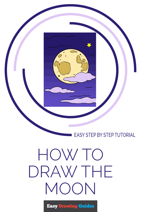 600x900 How To Draw The Moon Really Easy Drawing Tutorial