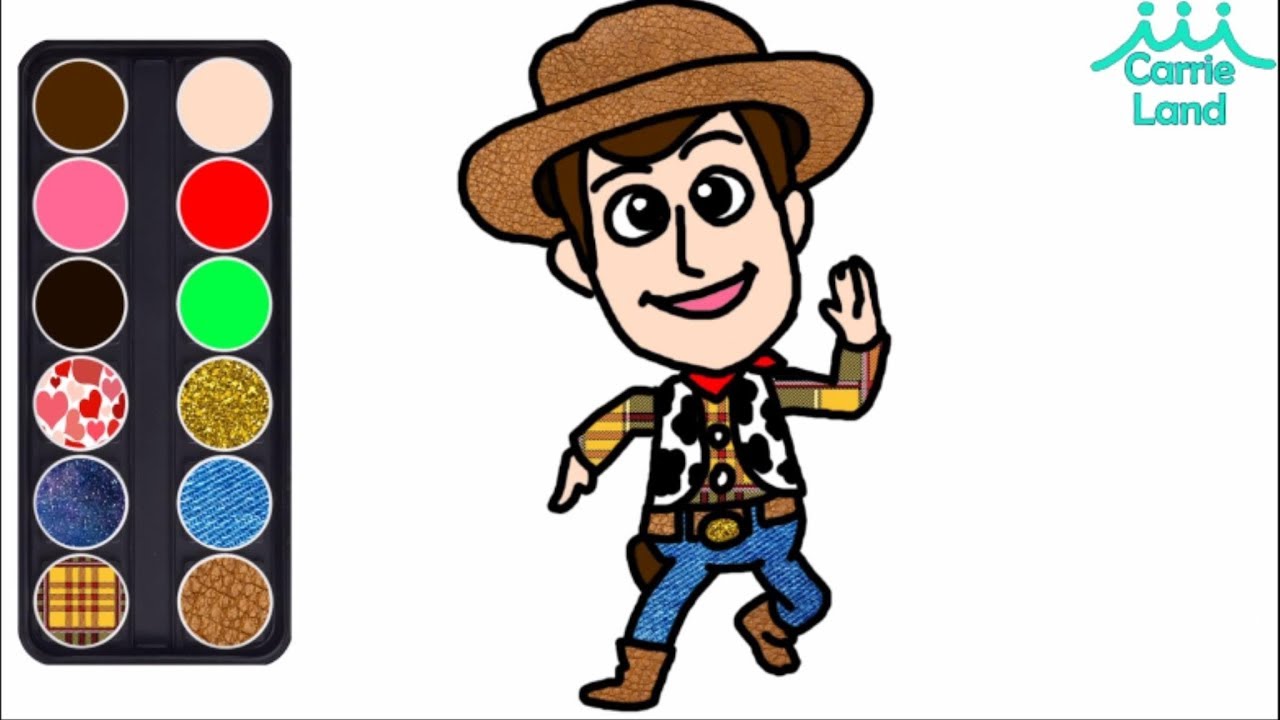 1280x720 Toy Story How To Draw Woody Realistic Coloring Drawing