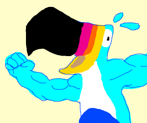 300x250 Toucan Sam But With Really Realistic Arms